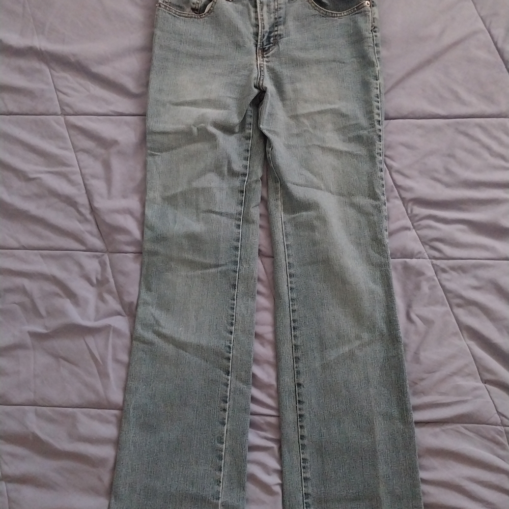 Jordache Blue Boot Cut Jeans Classic Style Size 7/8 Inseam 31in